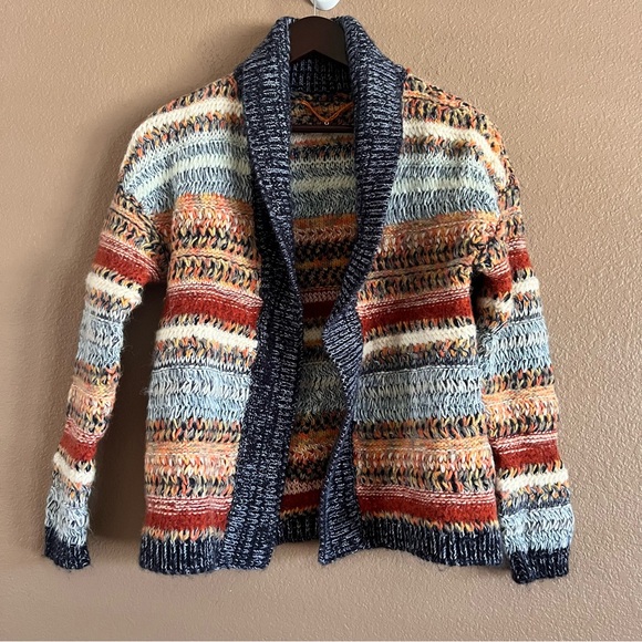 Anthropologie Knitted and Knotted Wool Bland Open Cardigan Size Small - Picture 2 of 7